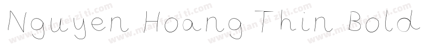 Nguyen Hoang Thin Bold字体转换